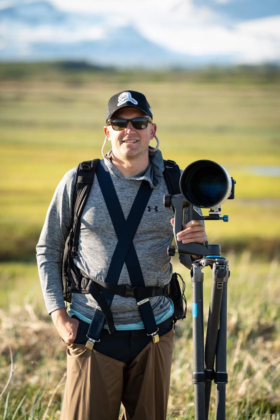 Paul Gagliardi in the field with his camera